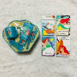 Disney The Little Mermaid Kids Gift Set and Little Library Teal & Red Accents